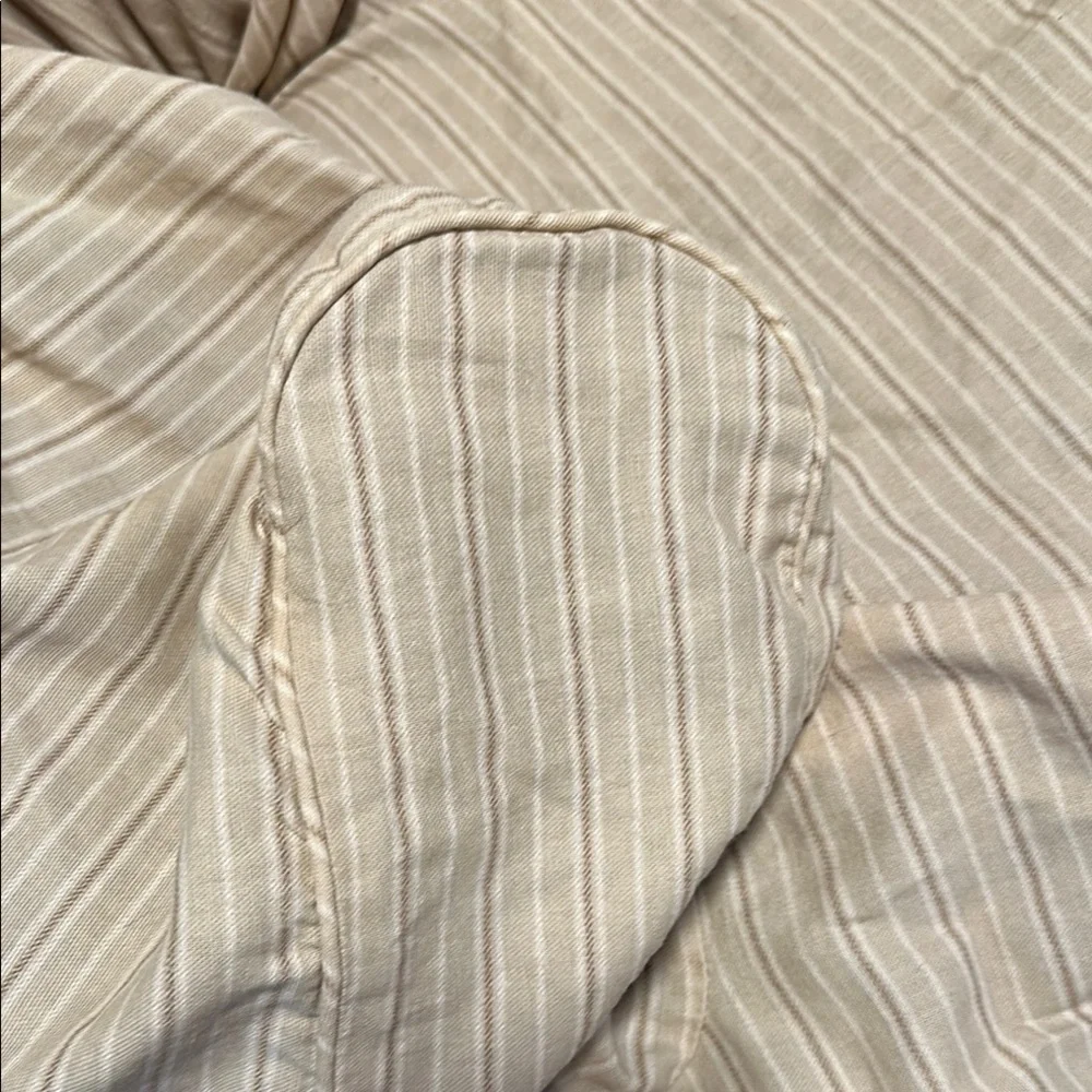Room Essentials Cream & Khaki Wingback Chair Cover